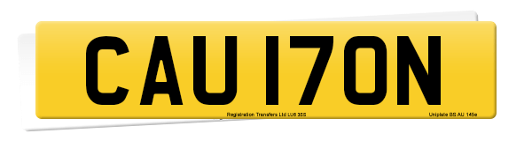 Registration number CAU 170N